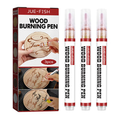 Pack of 3 Wood Burning Pen, Wood Burning Markers,Woodworking Burning Pen
