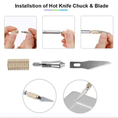 28-Piece Pyrography Kit – Copper Welding & Soldering Tips for Wood Burning Pens