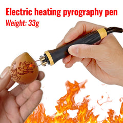 Electric Heating Pyrography Pen – Precision Wood Burning Tool