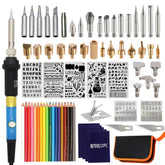 71-Piece Wood Burning & Engraving Kit – 60W Electric Pyrography Tool